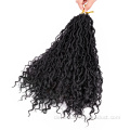 Curly River Faux Locs Synthetische Crochet Braids Hair